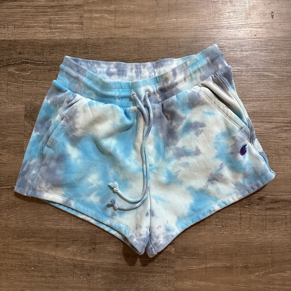 Champion Tie Dye Sweat Shorts L Athletic